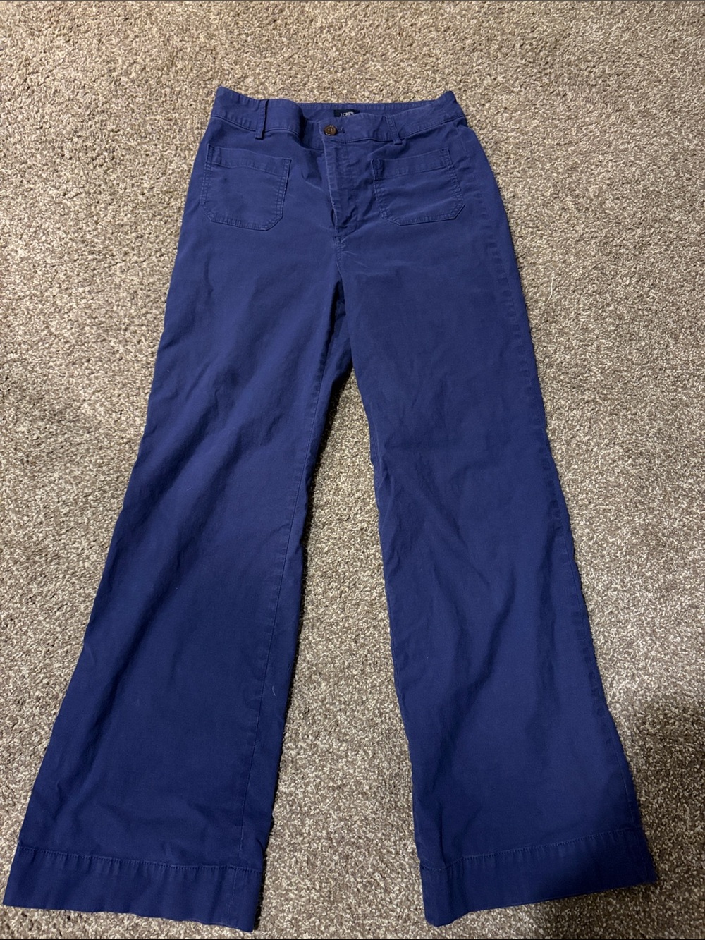 J. Crew Deep Blue Wide-Leg Jeans